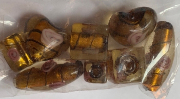 Glasperlen-Mix topas